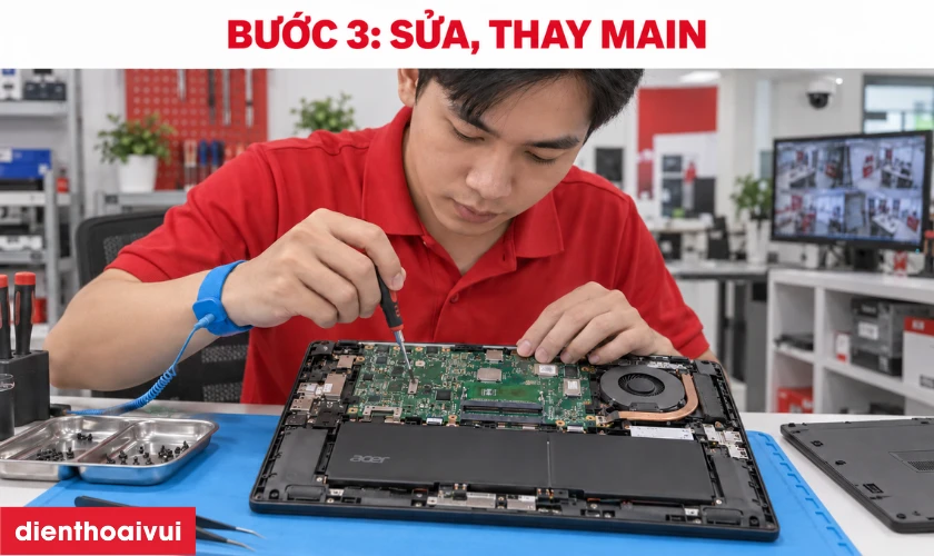Sửa main laptop Acer chuy&ecirc;n nghiệp, tỉ mỉ